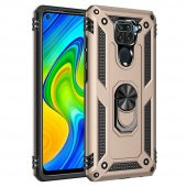 Xiaomi Redmi Note 9 Kılıf Sofya Yüzüklü Standlı Korumalı Kılıf - 5