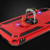 Xiaomi Redmi 9A Kılıf Sofya Yüzüklü Standlı Korumalı Kılıf - 3