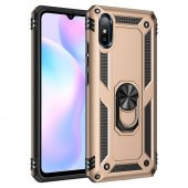 Xiaomi Redmi 9A Kılıf Sofya Yüzüklü Standlı Korumalı Kılıf - 1
