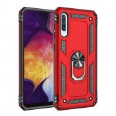 Samsung Galaxy A50S Kılıf Sofya Yüzüklü Standlı Korumalı Kılıf - 7
