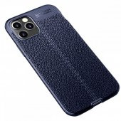 iPhone 12 Pro Max Kılıf Focus Deri Görünümlü Silikon Kılıf Kapak - 2
