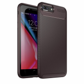 iPhone 8 Plus Kılıf Focus Karbon Silikon Kılıf Esnek Kapak - 1