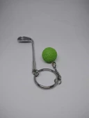 Golf Topu Ve Sopası Figürlü Silikon Anahtarlık - 1