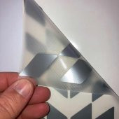 Yaldızlı Gümüş Damalı Kask Motosiklet Sticker Takımı Çınar Extreme - 3