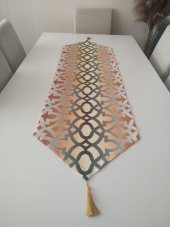 Ayşemce Runner Degrade Ottoman Osmanlı desenli masa - 1