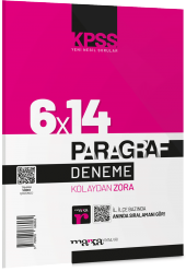 Marka Yayınları KPSS Yeni Nesil 6x14 Paragraf Tamamı Video Çözümlü Deneme - 1