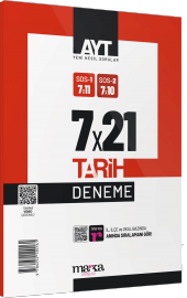 Marka Yayınları AYT Tarih 7 Deneme Tamamı Video Çözümlü - 1