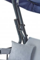 Rubus 4 Kişilik Bahçe Balkon Teras Salıncağı - Lacivert Çizgili - 5