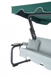 Rubus 4 Kişilik Bahçe Balkon Teras Salıncağı - Yeşil Çizgili - 4