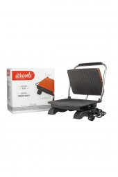 Demir Döküm Büfe Ev Tipi 7,50 kg Organik Pik Döküm Ayarlanabilir Termostatlı Tost Makinası SİYAH - 2