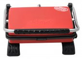 Organik Pik Demir Döküm Kaplamasız & Anti Kanserojen Ev Tipi Tost Makinası DKMX RED 1800W + Fırça - 1
