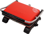Organik Pik Demir Döküm Kaplamasız & Anti Kanserojen Ev Tipi Tost Makinası DKMX RED 1800W + Fırça - 3