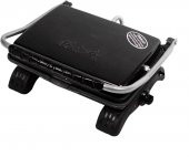 Organik  Pik Demir Döküm Kaplamasız & Anti Kanserojen Ev Tipi Tost Makinası DKMX SİYAH 1800W + Fırça - 2