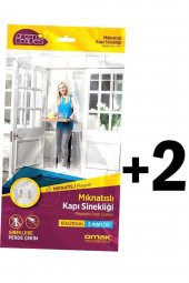 Omak Mıknatıslı Kapı Sinekliği Tülü 60x210 Cm 2 Paket Sineklik Perde - 1