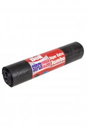 Starplus Astarlı 3 Katlı Siyah Süper Extra Jumbo Boy Çöp Poşeti Çöp Torbası 20li 1800gr 80x110 - 1