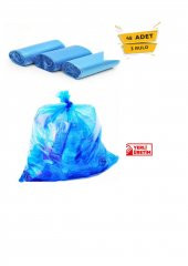 Ekonomik Çöp Poşeti 3  MAVİ Rulo (45 adet)  55x60 cm Çöp Torbası - 2