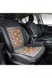 Elektrikli Otomobil Minderi Sırtlı Çift Termostatlı Oto Isıtıcı Electric Heating Pad - 1