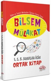 Editör Yayınları Bilsem Mülakat 1. 2. 3. Sınıflar İçin Ortak Kitap - 1