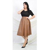 SORALLİNE KADIN SUNİ SIVAMA DERİ ETEK 783 TABA - 1