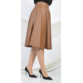 SORALLİNE KADIN SUNİ SIVAMA DERİ ETEK 783 TABA - 4