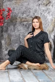 Nisanca Kısa Kollu Pegasus Gömlek Pijama Takımı- Genç Anne Serisi - 9