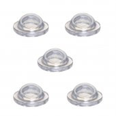 5 Adet Yapışkanlı Kapı Kolu Stoperi Silikonlu Şeffaf Duvar Tamponu - 6