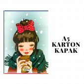 Karton Kapak A5 60 Yaprak Kareli Okul Defteri 6 Adet - 1