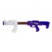 Oyuncak Top Atan Tüfek 50 Cm 8 Adet Sünger Top Mavi - 3