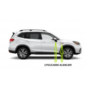 Subaru Forester Yan Aynalar Ve Çamurluk Yanı Damla Desen Bıçak Logo Arma Seti thumbnail 5