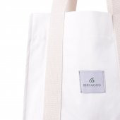 Doğal Beyaz Kumaş Bez Kol & Omuz Çantası Tote Bag Kanvas İş Spor Günlük Kot Jean Model Yazlık 32x28 thumbnail 2