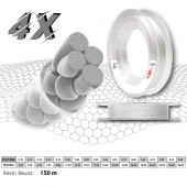 Mercan Platinum PE 4X Örgü İp 150 m Makara Misina - 2