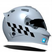 Jet Siyah Damalı Kask Motosiklet Sticker Takımı Çınar Extreme thumbnail 1