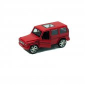 Metal Mercedes G63 Çek Bırak Model Araba Kırmızı 12 Cm - 1
