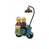 Biblo Romantik Çiftler Scooter Motorlu Sevimli Çiftler Işıklı - 1