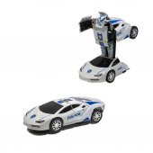 Oyuncak Polis Arabası Transformers Robota Dönüşen Işıklı Sesli - 1