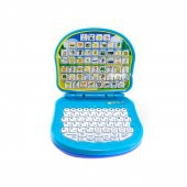 Oyuncak Mini Laptop Melek Mavi Türkçe İngilizce Eğitici Laptop - 1