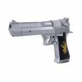 Boncuk Tabanca Desert Eagle Kartal Gümüş 26 Cm 300 Adet Mermi - 1