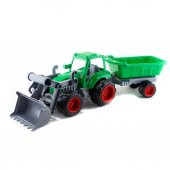 Oyuncak Traktör Kepçeli Römork Set 45 Cm - 1