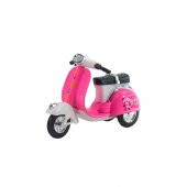 Oyuncak Scooter Motosiklet Metal Çek Bırak Pembe 12 Cm - 1