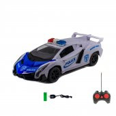 1:16 Uzaktan Kumandalı Polis Arabası Lamborghini Işıklı Şarjlı - 1