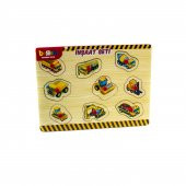 Ahşap Puzzle İnşaat Seti 9 Parça - 1