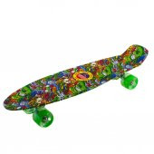 Kaykay 65 CM 4 Tekerlekli Işıklı Şeffaf Teker Metal Bağlantı - 1