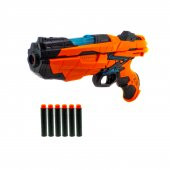 Game Star Sünger Atan Tabanca Işıklı 6 Adet Mermi Turuncu - 1
