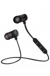 Boyundan Askılı Bluetooth Kulak Içi Kulaklık Mıknatıslı Telefon Antrenman Müzik Koşu Spor Kulaklığı - 2