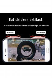 Pubg Mobile E9 Oyun Aparatı Tetikli Ateş Etme Tuşlu L1 R1 Clipsli Şeffaf Oyun Konsolu - 3