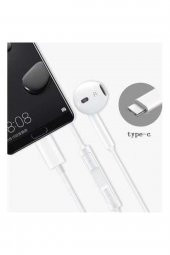 Tc-01 Typ-c To Stereo Earphone Kablolu Kulaklık Beyaz - 1