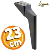 Logan Lüks Mobilya Kanepe Tv Ünitesi Berjer Koltuk Ayağı 23 Cm Siyah Konsol Ayakları - 1