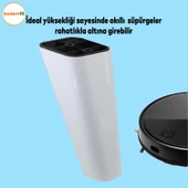 Linden Lüks Mobilya Kanepe Sehpa Tv Ünitesi Berjer Koltuk Ayağı 14 Cm Beyaz Oval Baza Ayakları thumbnail 2