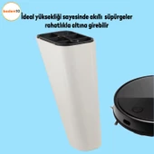 Linden Lüks Mobilya Kanepe Sehpa Tv Ünitesi Koltuk Ayağı 14 Cm Krem Oval Baza Ayakları - 2