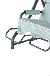 Salvia 3 Kişilik Bahçe Balkon Teras Salıncağı - Minder: Yeşil Çizgili Tente: Yeşil - 4